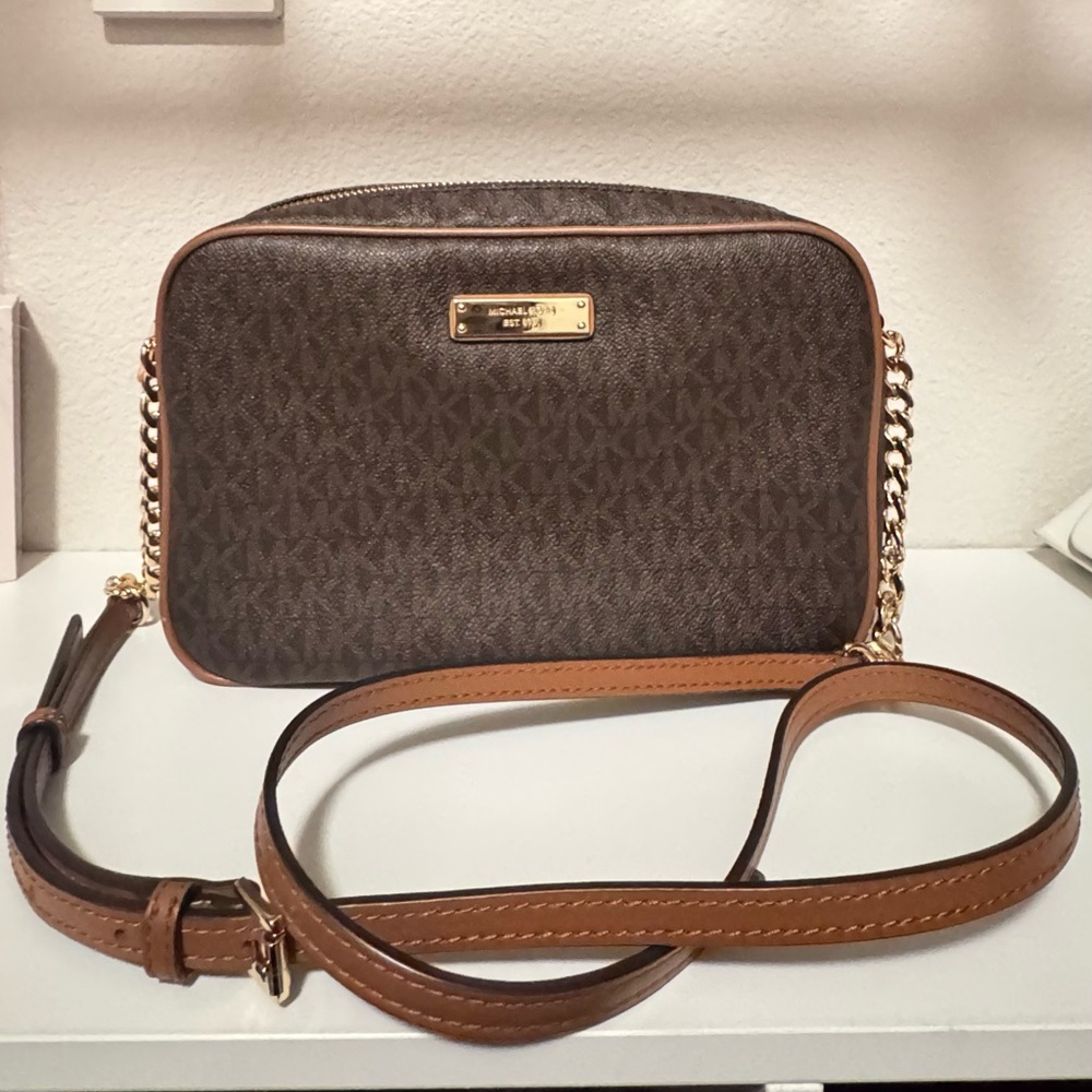 Michael Kors Dark Brown Crossbody Bag